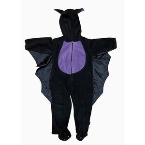Baby Grand Black Purple Bat Costume Infant Halloween Jumpsuit 18 months